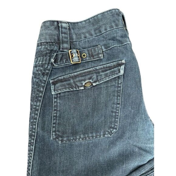 Diesel Women's/ Mens Cargo Size 33 Straight Leg Dark Wash zip Fly Blue Jeans - Picture 3 of 16